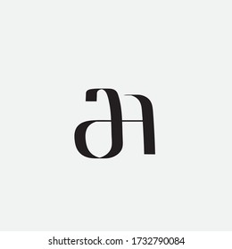 letter H simple logo template illustration vector design