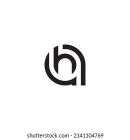 
Letter h and a simple symbol logo vector