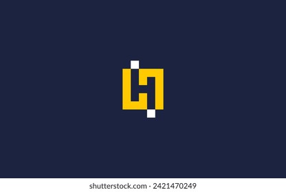 letter h with square logo icon design vector design template inspiration