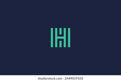 letter h with square logo icon design vector design template inspiration