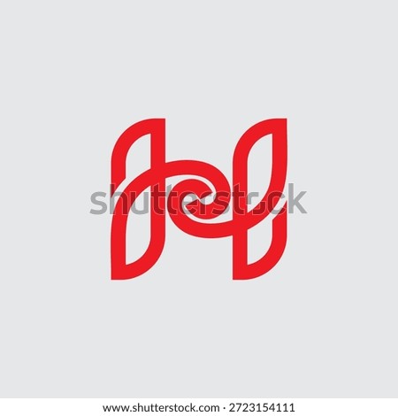 letter H Synergi Unique Icon