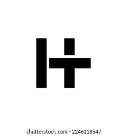 Letter H T creative monogram logo