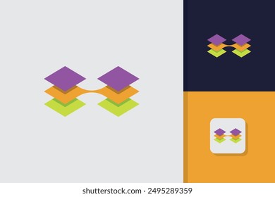 Plantilla de Vector de diseño de logotipo de tecnología letter h