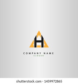 LETTER H TRIANGLE LOGO FOR LOGO DESIGN OR ILLUSTRATION USE