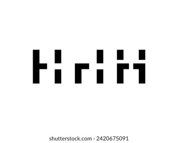  Letter  H Typography Fonts graphics designs posters stickers.