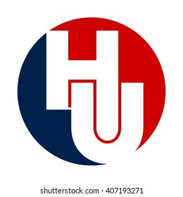 Letter H U Logo Vector Stock Vector (Royalty Free) 407193271 | Shutterstock