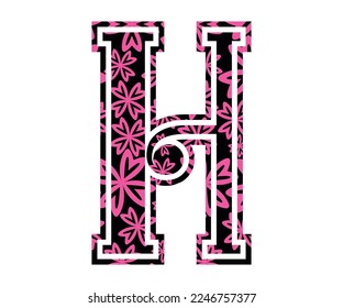 Letter H, Valentine Alphabet Monogram
Sublimation vector design file, for mug, t-shirt, vase, pillow case. etc