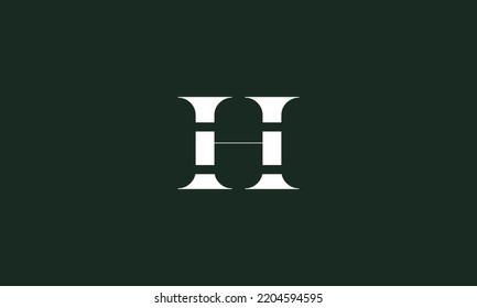 Plantilla de diseño de iconos vectoriales de letra H	