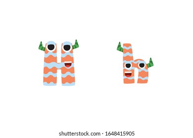 Letter H vector Icon Illustration