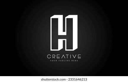 letter H vector illustration template
