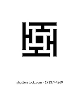 letter H vector logo design