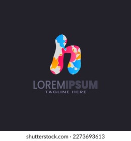Letter H vector logo symbol. Alphabet logo template ready for use, Modern initial logo