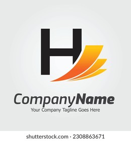 Letter H vector logo template, Colorful Letter H logo, Financial Company Logo, Financial Institute Advisors Logo Design Template Vector Icon