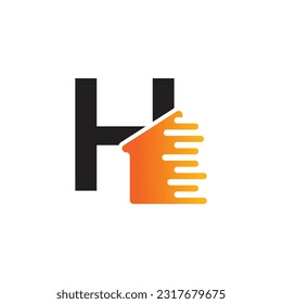 Letter H vector logo template, Colorful Letter H logo, Real Estate, Building and Construction Logo Design Template Vector Icon