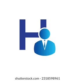 Buchstabe H, Vorlage für das Vektorlogo, Logo für farbige Buchstaben H, Logo für Finanzunternehmen, Empfehlungen für Finanzinstitute, Vektorsymbol