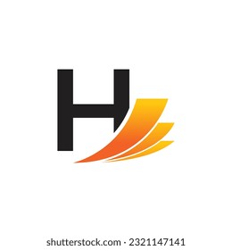 Letter H vector logo template, Colorful Letter H logo, Financial Company Logo, Financial Institute Advisors Logo Design Template Vector Icon