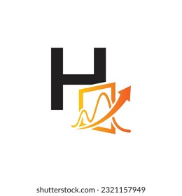 Letter H vector logo template, Colorful Letter H logo, Financial Company Logo, Financial Institute Advisors Logo Design Template Vector Icon