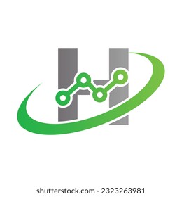 Letter H vector logo template, Colorful Letter H logo, Financial Company Logo, Financial Institute Advisors Logo Design Template Vector Icon