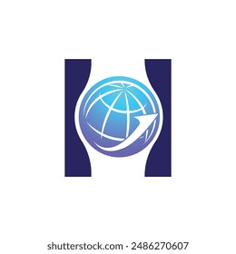 Letter H vector logo template, Colorful Letter H logo, Financial Company Logo, Financial Institute Advisors Logo Design Template Vector Icon