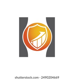 Letter H vector logo template, Colorful Letter H logo, Financial Company Logo, Financial Institute Advisors Logo Design Template Vector Icon