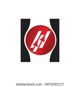 Letter H vector logo template, Colorful Letter H logo, Financial Company Logo, Financial Institute Advisors Logo Design Template Vector Icon