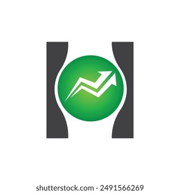 Letter H vector logo template, Colorful Letter H logo, Financial Company Logo, Financial Institute Advisors Logo Design Template Vector Icon