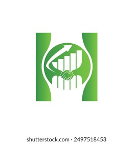 
Letter H vector logo template, Colorful Letter H logo, Financial Company Logo, Financial Institute Advisors Logo Design Template Vector Icon
