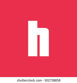 Letter H vector, logo. Useful as branding symbol, corporate identity, alphabet element, app icon, clip art and illustration.