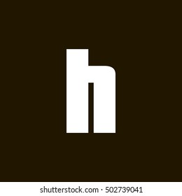 Letter H vector, logo. Useful as branding symbol, corporate identity, alphabet element, app icon, clip art and illustration.