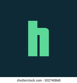 Letter H vector, logo. Useful as branding symbol, corporate identity, alphabet element, app icon, clip art and illustration.