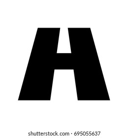 letter h vector logo. way and road logo.