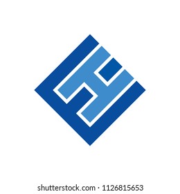 letter H and W vector logo.