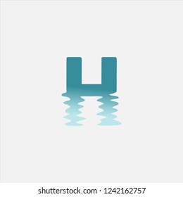 Letter H Water