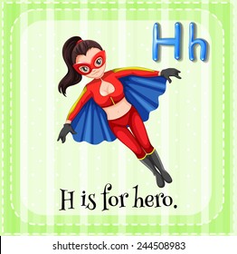 A letter H which stands for hero