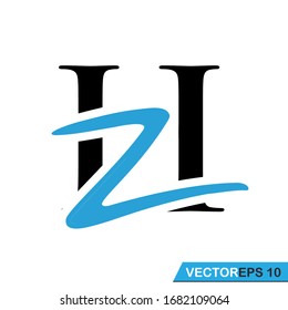 Letter H Z Logo Design Vector Illustration
