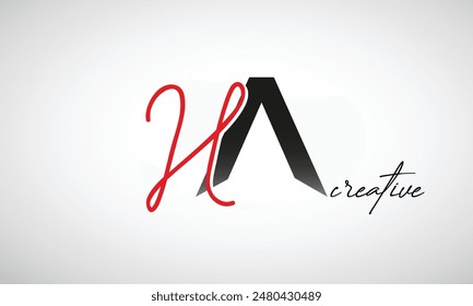 Letter HA Creative Clean Logo Design