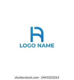 Letter HA creative modern monogram logo design