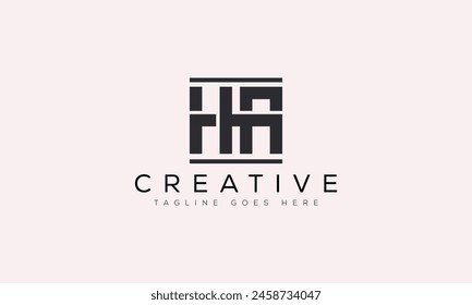 Letter HA logo design template vector illustration