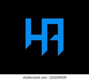 Logo-Design-Vektorvorlage für Buchstaben-HA HA Logo. HA Initial Letter Logo Design Vektorvorlage. HA kreatives Logo-Design.