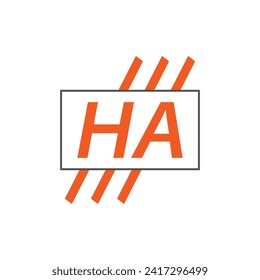 letter HA logo. HA logo design vector illustration for creative company, business, industry