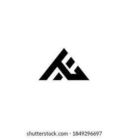 Letter HA monogram logo design vector