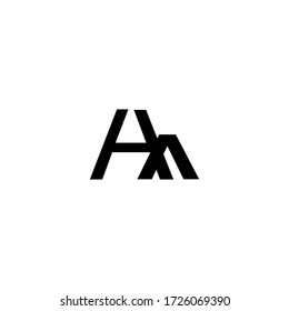 Letter HA New Logo Vector