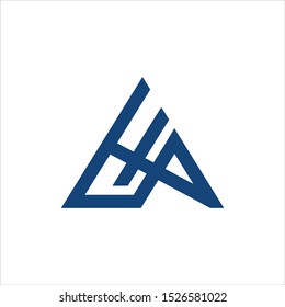 Letter HA
triangle vector logo