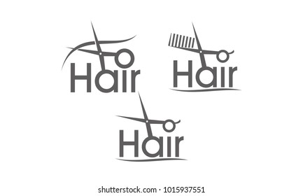 Letter Hair With Scissor and Comb Set