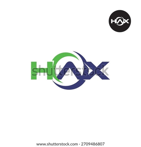 Letter HAX Logo Initials Acronym