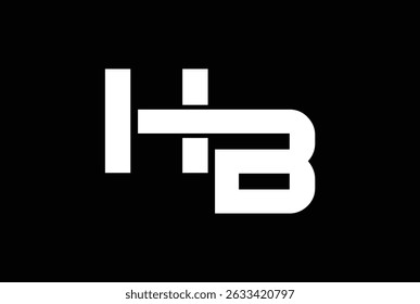 Letter HB BH Logo vector illustration icon for any business.