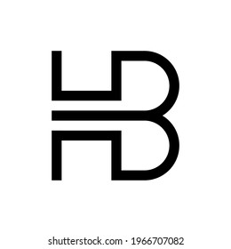 Letter HB initial logo template