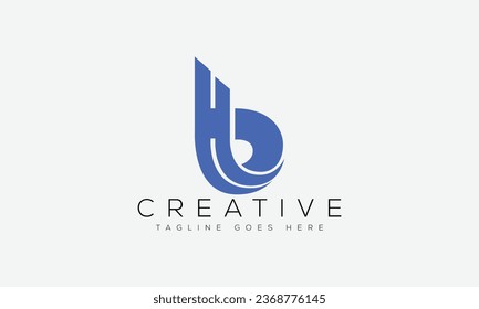 Letter HB logo design template vector illustration