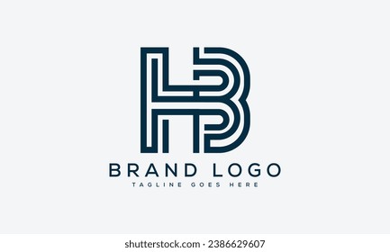 diseño de la plantilla vectorial del logotipo HB de letra para la marca.