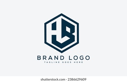 Buchstaben HB Logo Design Vektordesign für Marke Design.